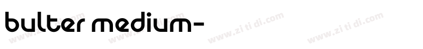 bulter medium字体转换